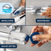 GROHE Precision Get - Термостатичний змішувач для ванної кімнати з контролем температури води та змішувачем 3-в-1