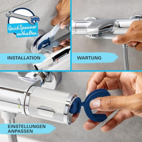 Mezclador termostático de ducha GROHE Precision Feel, ahorro de agua, anti-escaldaduras