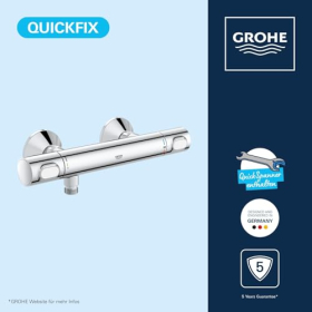 Термостат для душевого смесителя GROHE Precision Flow, хромированный, 34840000 