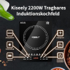 Induction Cooktop, Electric Induction Cooktop with Multiple Settings, 2200W Portable Ultra-Thin Single Cooktop with 8 Modes Sensor Control for Home, Travel, RV (RS1)