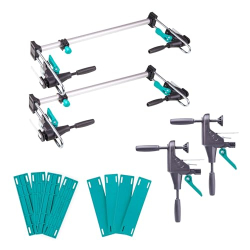 wolfcraft Türrahmen Montage-Set PRO – 12-teilig