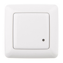 Detector de movimiento para interiores HUBER Motion 28 HF de 180° para montaje empotrado, compatible con LED.