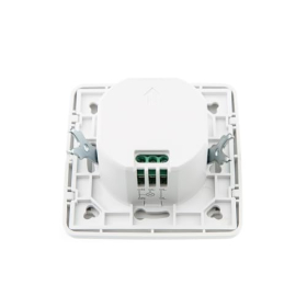 Detector de movimiento para interiores HUBER Motion 28 HF de 180° para montaje empotrado, compatible con LED.