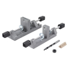 wolfcraft universal dowel set for precise wood joints with drill and stop