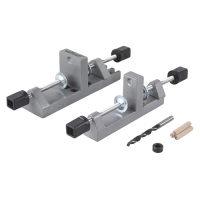 Juego de espigas universales Wolfcraft para uniones de madera precisas con taladro y tope