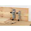 wolfcraft universal dowel set for precise wood joints with drill and stop