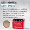 Shelly 13:00 Mini Gen3 | Interruptor de relé inteligente WLAN y Bluetooth 1 canal 8A con medición de corriente | Interruptor de luz oculto | Compatible con Alexa y Google Home | aplicación iOS para Android