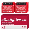Shelly 1PM Mini Gen3 - Interruptor Relé Inteligente con WiFi y Bluetooth, 1 Canal, 8 A, Medición de Corriente, Compatible con Alexa y Google Home (Juego de 2)