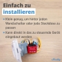 Shelly 1PM Mini Gen3 – Smart-Relais-Schalter mit WLAN und Bluetooth, 1 Kanal, 8 Ampere, Strommessung, kompatibel mit Alexa und Google Home (2er-Set)