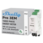 Shelly Pro 3EM (120 A) - Medidor de energía inalámbrico trifásico