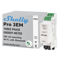 Shelly Pro 3EM (400A) energy meter, WLAN, Wi-Fi & Bluetooth, solar system