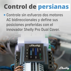 Shelly Pro Dual Cover PM, Rollladenschalter, WLAN/LAN/Bluetooth, 2-Kanal, DIN