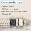 Contador de energía Shelly Pro EM 50A, WLAN/LAN/Bluetooth, 2 canales, carril DIN
