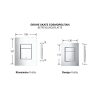 Grohe Skate Cosmopolitan - Flush Button Wall Mounted, Titanium
