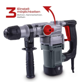 Taladro percutor 3 en 1 Practixx PX-BH-5 Martillo demoledor con una potencia de 1050 W