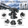 SmallRig CT-10 Camera Tripod, 71" Foldable Aluminum Tripod and Monopod, Detachable 360° Ball Head, 33lbs Payload, Adjustable Height from 16" to 71" for Camera