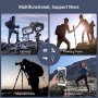 SmallRig CT-10 Camera Tripod, 71" Foldable Aluminum Tripod and Monopod, Detachable 360° Ball Head, 33lbs Payload, Adjustable Height from 16" to 71" for Camera