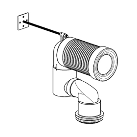 GROHE 39551000 - WC-Umlenkbogen, verstellbare Länge 200-250 mm, 5 Jahre Garantie