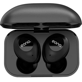 Eono Bluetooth 5.2 Headphones, Eonobuds4 Wireless Earbuds, In-Ear Earbuds, IPX7 Waterproof, USB-C Charging, Sports Headphones for iPhone, Huawei, with Metal Charging Case (Black)