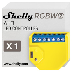 Shelly RGBW2 - Релейный WiFi-контроллер для светодиодных лент RGBW с регулировкой яркости, совместимый с Alexa и Google Home