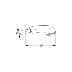 GROHE Retractable head shower with anti-mousse function for the kitchen