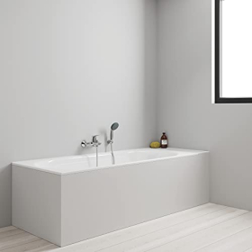 GROHE Start Flow single-lever mixer, wall bracket, flexible hose, chrome-plated