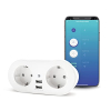 Garza Smart WLAN Steckdose mit 2 USB-Ports & Energie-Messung