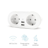 Garza Smart WLAN Steckdose mit 2 USB-Ports & Energie-Messung