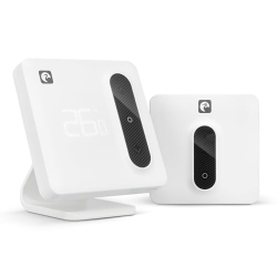 Garza Smart WLAN-Thermostat für Boiler/Heizung, Adapter, Verbrauchszähler, App-/Sprachsteuerung, Alexa/Google