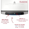 Плоский многопозиционный водонагреватель Ariston Velis Evo Dune Dry WiFi объемом 65 л с защитой от накипи