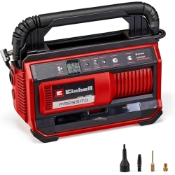 Аккумуляторный компрессор Einhell PRESSITO Power X-Change, комплект адаптеров