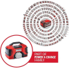 Гибридный компрессор Einhell Pressito 18V PXC, комплект из 3 предметов, без аккумулятора и зарядного устройства