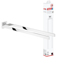 Toallero tesa DELUXXE de 2 brazos, cromado, inoxidable, autoadhesivo