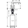 hansgrohe stainless steel soap and lotion dispenser