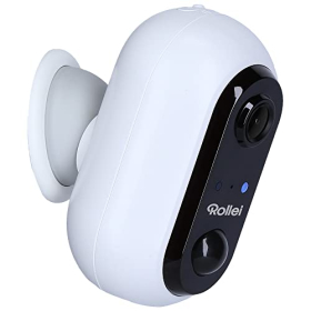 Cámara de seguridad Wi-Fi Rollei: 1080p, control por app, IP64 