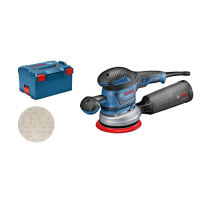 Ексцентрикова шліфувальна машина Bosch Professional GEX 40-150, 150 мм, пиловідведення, L-BOXX 238