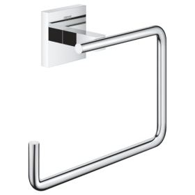 GROHE Start Cube Handtuchring Chrom, zum Kleben oder Bohren