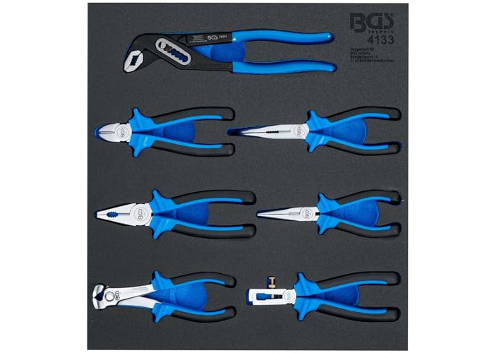 BGS 4133 Pliers Set Workshop Trolley Insert 7-piece BGS 4133 Pliers Set Workshop Trolley Insert 7-piece