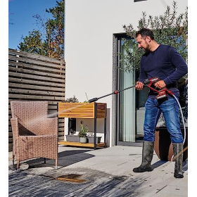 Hidrolimpiadora inalámbrica Einhell HYPRESSO, móvil para limpieza y riego