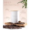 AROMATIXX Герметичная банка из нержавеющей стали для кофе 500 г с деревянной крышкой, контейнер для кофейных зерен