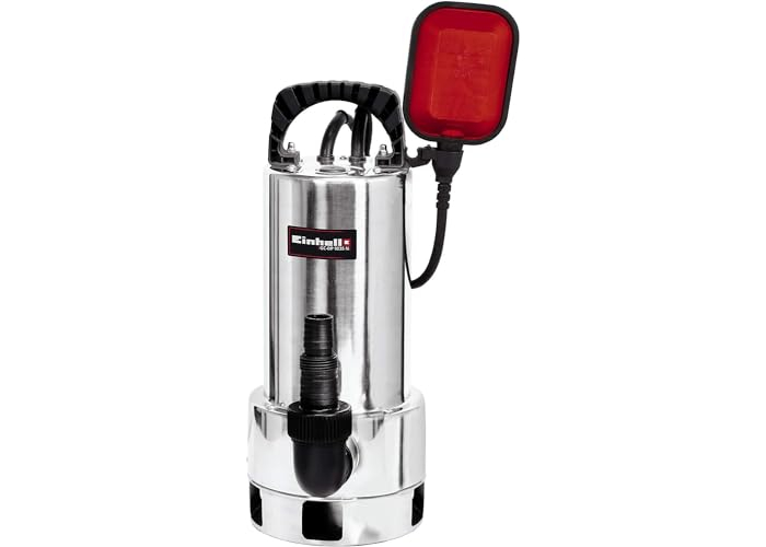 Bomba de agua sucia Einhell GC-DP de acero inoxidable con interruptor de flotador. Bomba de agua sucia Einhell GC-DP de acero inoxidable con interruptor de flotador.