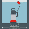 Bomba de agua sucia Einhell GC-DP de acero inoxidable con interruptor de flotador.