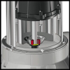 Bomba de agua sucia Einhell GC-DP de acero inoxidable con interruptor de flotador.
