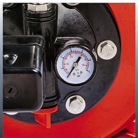 Насосная станция Einhell GC-WW, из нержавеющей стали, с манометром, пресостатом и баком 20 л