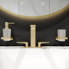 AddStoris wall-mounted soap dispenser by hansgrohe, polished gold finish