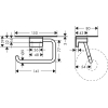 Toilettenpapierhalter AddStoris mit Ablage, Hansgrohe, Mattschwarz
