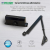 PALMAT Hydraulic Door Closer Automatically Adjustable Black