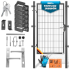 KESSER Premium-Gartentor aus verzinktem Metall, 160 x 106 cm, anthrazit