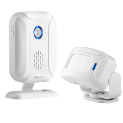 Motion detector alarm & doorbell for home, security & guests