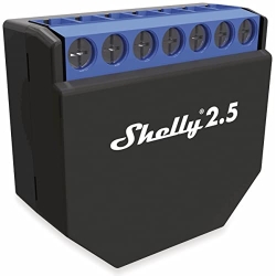 Shelly 2.5 Smart Home WiFi: двойной релейный переключатель на 230 В с облачным управлением